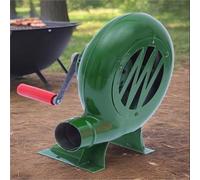 JOUFNING Soffiatore Manuale per forgia ad Alta Resistenza, soffiatore d'Aria Portatile per Barbecue, Pala in Metallo, per Campeggio, Picnic, accendifuoco all'aperto, con manovella(120W)