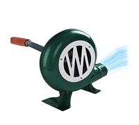 JOUFNING Soffiatore per Barbecue A Manovella Blacksmith - Ventilatore Manuale per Popcorn Iron Gear, Soffietto per Accendifuoco Portatile per Griglia, per da Campeggio All'aperto(300W)