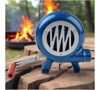 JOUFNING Soffiatore per Barbecue - Ventilatore per Forgia da Fabbro A Manovella, Popcorn Ventola Manuale, Aeratore per Barbecue Manuale di Cottura(120W)