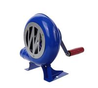 JOUFNING Soffiatore per Barbecue - Ventilatore per Forgia da Fabbro A Manovella, Popcorn Ventola Manuale, Aeratore per di Cottura, Accendino A Carbone, Ingranaggi in Ferro(350W)