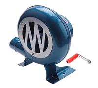 JOUFNING Soffiatore per Fucina da Fabbro A Manovella - Ventilatore Manuale per Popcorn con Ingranaggi in Ferro, Soffiatore per Fucina per Barbecue O Carbone, per Cucinare All'aperto(300W)