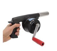 JOUFNING Soffietto A Manovella per Barbecue - Soffiatore Manuale per Brace, Senza Elettricità - Soffietto da Cucina Esterna per Accensione Facile