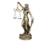 JOUFNING Statua Artistica - Figurina Decorativa Da Scrivania, Statua Della Signora Della Giustizia, Decorazione Per La Casa, Scultura Della Legge Della Signora Della Giustizia Cieca(Large)