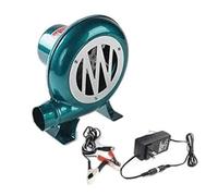 JOUFNING Ventilatore Centrifugo per Barbecue - Ventilatore Elettrico da 12 V per Fucina con Regolatore, Ventilatore con Pompa A velocità Variabile, Accendifuoco Compatto(with Regulator,100W)