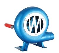 JOUFNING Ventilatore Manuale per Barbecue Ad Alta Resistenza, Ventilatore Blacksmith Forge A Manovella, Accendifuoco per Griglia, Pala in Metallo, con Attrezzo A(150W)