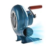 JOUFNING Ventilatore Manuale per Barbecue, Ventilatore Manuale per Popcorn Iron Gear, Pala in Metallo, Accendifuoco per Barbecue da Campeggio, con Manovella(350W)