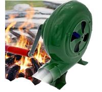 JOUFNING Ventilatore per Barbecue Manuale con Ingranaggi in Ferro, Ventilatore per Barbecue con Manovella, Eccitatore di Fiamma A Carbone per Impieghi Gravosi, per Campeggio(80W)