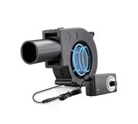 JOUFNING Ventilatore per Barbecue - Ventilatore A Doppia Sfera da 12 V, con Spina CA da 110 V - 240 V, Regolatore di velocità Variabile per Ventilazione, Soffietto per Barbecue