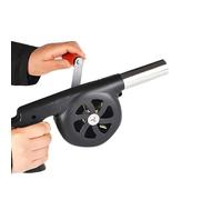 JOUFNING Ventola Barbecue Manuale - Aeratore Portatile per, con Controllo della velocità Maniglia E Pala del Ventilatore in Metallo, per Campeggio/Picnic/attività All'aperto