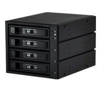 JOUJYE JJ-3142M-SS SATA/SAS I II III Gehause 12,6cm X14,6cm fuer 4XHDD 6,4cm/8,9cm 2,5zoll/3,5zoll schwarz