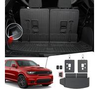 JOULARISE Tappetini per schienale per Dodge Durango 2016-2024, accessori per 6/7 posti, protezioni in TPE per tutte le condizioni atmosferiche, rivestimento per bagagliaio, coprisedili dietro la terza