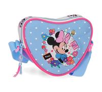 Joumma Disney Minnie Flowers Borsa da corriere Blu Chiaro 17x14,5x4 cm Poliestere