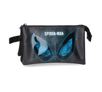 Joumma Marvel Spiderman Is Watching Us Astuccio Triplo, Nero, 22 x 12 x 5 cm, in PVC,