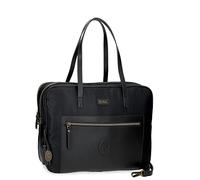 joumma bags,s.l. Il Potro Lana Borsa per Computer Portatile 15.6", Nero, 40 x 32 x 8 cm, Poliestere e PU, Nero, Borsa per computer portatile