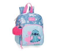 Joumma Disney Stitch Hearts Small Zaino da Passeggio Blu 19x24x10 cm Poliestere 4.56L