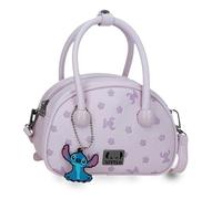 Joumma Disney Bloom Stitch Borsa Lilla 19x13x8 cm PU e Poliestere