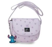 Joumma Disney Bloom Stitch Tracolla con patta lilla 16x14x5 cm PU e poliestere
