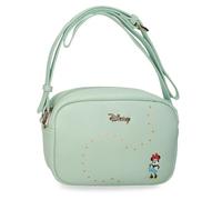 Joumma Disney Luxe Minnie Borsa a tracolla Turchese Verde 19x13x7 cm PU e Poliestere