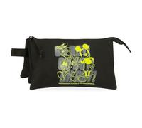 Joumma Disney Mickey Oh Boy Astuccio Triplo Nero 22x12x5 cm Poliestere 1,32L, Nero, Taglia unica, Astuccio triplo