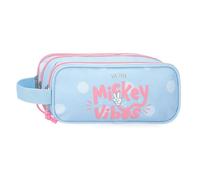 Joumma Disney Mickey Vibes Astuccio Triplo Blu 22x10x9 cm Poliestere 1,98L, blu, Taglia unica, Astuccio triplo