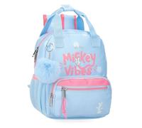 Joumma Disney Mickey Vibes Zaino prescolare Blu 23 x 28 x 10 cm Poliestere 6,44L, blu, Taglia unica, Zaino prescolare