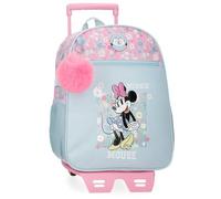 Joumma Disney Minnie Happy Zaino scuola con carrello blu 27 x 33 x 11 cm Poliestere 9,8 L, blu, Taglia unica, Zaino scuola con carrello
