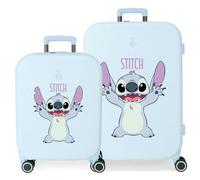 Joumma Disney Playful Set di valigie blu 55/70 cm Rigido 7,54 kg Chiusura TSA integrata ABS 7,54 kg 116L Bagaglio a mano