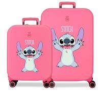 Joumma Disney Playful Set di valigie Fucsia 55/70 cm Rigido 7,54 kg Chiusura TSA integrata ABS 7,54 kg 116L Bagaglio a mano