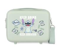 Joumma Disney Stitch Keep Going Nececer Adattabile Verde 29 x 21 x 15 cm Rigido ABS 9,1 L 0,8 kg
