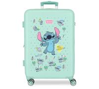 Joumma Disney Stitch Little Destruction Valigia media blu 46 x 65 x 23 cm Rigido 3 kg Chiusura a combinazione laterale ABS 3 kg 56 L