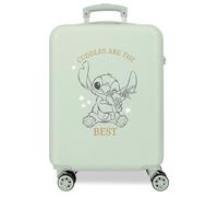 Joumma Disney Stitch Valigia da cabina verde 38 x 55 x 20 cm Rigido 2 kg Chiusura a combinazione laterale ABS 2 kg 35 L Bagaglio a mano, Verde, Taglia unica, Valigia cabina