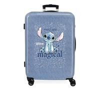 Joumma Disney Stitch You Are Magical Valigia media blu 46 x 65 x 23 cm Rigido 3 kg Chiusura a combinazione laterale ABS 3 kg 56LExtensible, blu, Taglia unica, Valigia media