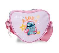 Joumma Disney Stitch You & Me Tracolla Malva 17x14,5x4 cm Poliestere