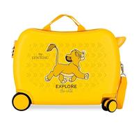 Joumma Disney The King Leon Explorer Valigia da Cabina Giallo 33 x 50 x 20 cm Rigido 2 kg Chiusura a combinazione Laterale ABS 2 kg 33 L Bagagli a Mano, giallo, Taglia unica, Valigia per bambini