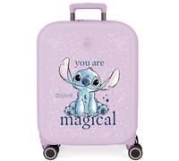 Joumma Disney You Are Magical Valigia da Cabina Lilla 40 x 55 x 20 cm Rigida 2,74 kg Chiusura TSA integrata ABS 2,74 kg 37 L estensibile bagaglio a mano