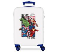 Joumma Marvel All Avengers Valigia da cabina bianca 38 x 55 x 20 cm Rigido 2 kg Chiusura a combinazione laterale ABS 2 kg 35 L Bagaglio a mano, bianco, Taglia unica, Valigia cabina