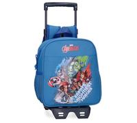 Joumma Marvel Avengers Heroes Zaino prescolare con carrello blu 23 x 25 x 10 cm Poliestere 5,25 L, blu, Taglia unica, Zaino prescolare con carrello