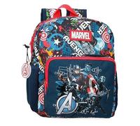 Joumma Marvel Avengers Legendary Zaino scolastico per bambini realizzato in poliestere, ampi spallacci regolabili che si adattano, tasca frontale.