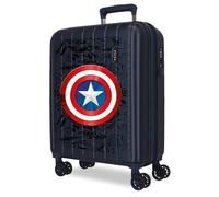 Joumma Marvel Captain America Valigia da cabina blu 40 x 55 x 20 cm rigida 2,8 kg Chiusura TSA integrata ABS 2,8 kg 37 L estensibile bagaglio a mano