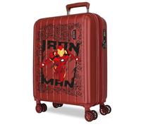 Joumma Marvel Ironman Valigia cabina rossa 40x55x20 cm rigida 2,8 kg chiusura TSA integrata ABS 2,8 kg 37L espandibile bagaglio a mano