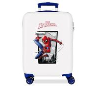 Joumma Marvel Spiderman Action Valigia da cabina bianca 38 x 55 x 20 cm Rigido 2 kg Chiusura a combinazione laterale ABS 2 kg 35 L Bagaglio a mano, bianco, Taglia unica, Valigia cabina