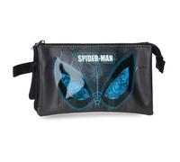 Joumma Marvel Spiderman Is Watching Us Astuccio Triplo, Nero, 22 x 12 x 5 cm, in PVC,