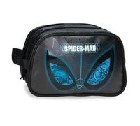 Joumma Marvel Spiderman Is Watching Us - Beauty case con due scomparti, adattabile, nero, 26 x 16 x 11 cm, in PVC