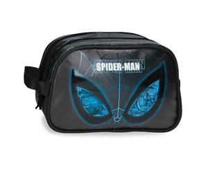 Joumma Marvel Spiderman Is Watching Us Beauty Case Adattabile a Due Scomparti Nero 26x16x11 cm PVC