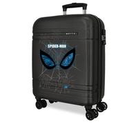 Joumma Marvel Spiderman Is Watching Us Valigia da Cabina Nero 40 x 55 x 20 cm Rigida ABS Chiusura TSA 37L 2,8 kg 4 ruote doppie