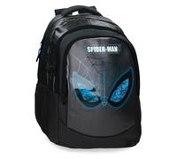 Joumma Marvel Spiderman Is Watching Us Zaino Scolastico Doppio Scomparto Laptop 15,6 Pollici Nero 34x46x21 cm PVC 32,84L
