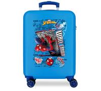 Joumma Marvel Spiderman Wall Crawler Valigia da cabina blu 38 x 55 x 20 cm Rigido 2 kg Chiusura a combinazione laterale ABS 2 kg 35 L Bagagli a mano