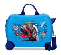Joumma Marvel Spiderman Wall Crawler Valigia per bambini blu 50x38x20 cm Rigida ABS Chiusura a combinazione laterale 34L 2,1kg 2 ruote