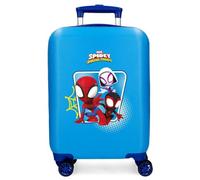 Joumma Marvel Spidey Team Up Valigia da Cabina Blu 33 x 50 x 20 cm Rigida ABS Chiusura a combinazione laterale 28,4 L 2 kg 4 ruote doppie bagaglio a mano, blu, Valigia cabina