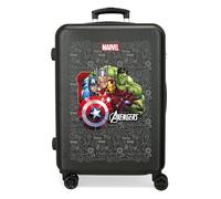 Joumma Marvel Team Avengers Valigia media nera 46 x 65 x 23 cm Rigido 3 kg Chiusura a combinazione laterale ABS 3 kg 56 L